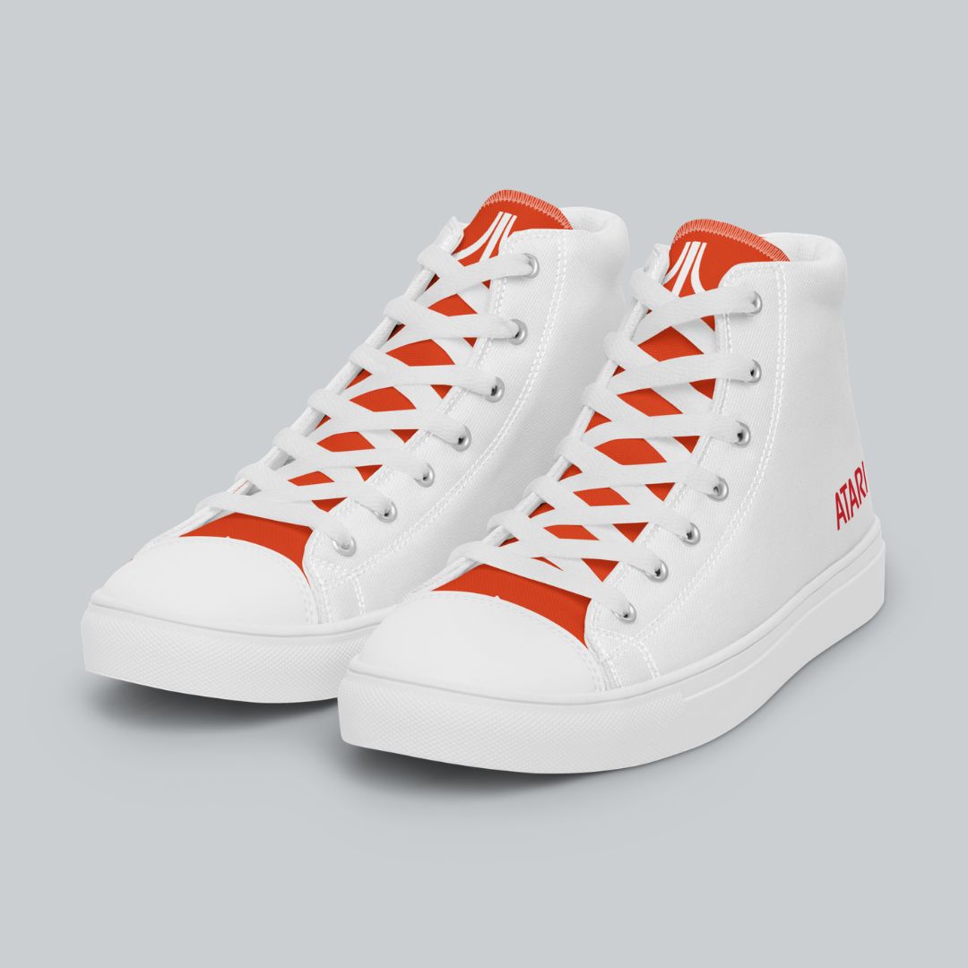 Red Fuji Block Men's Canvas Sneakers