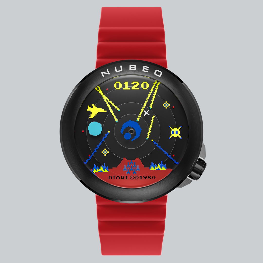 NUBEO x Atari Missile Command Ventana Automatic Watch Vector Red
