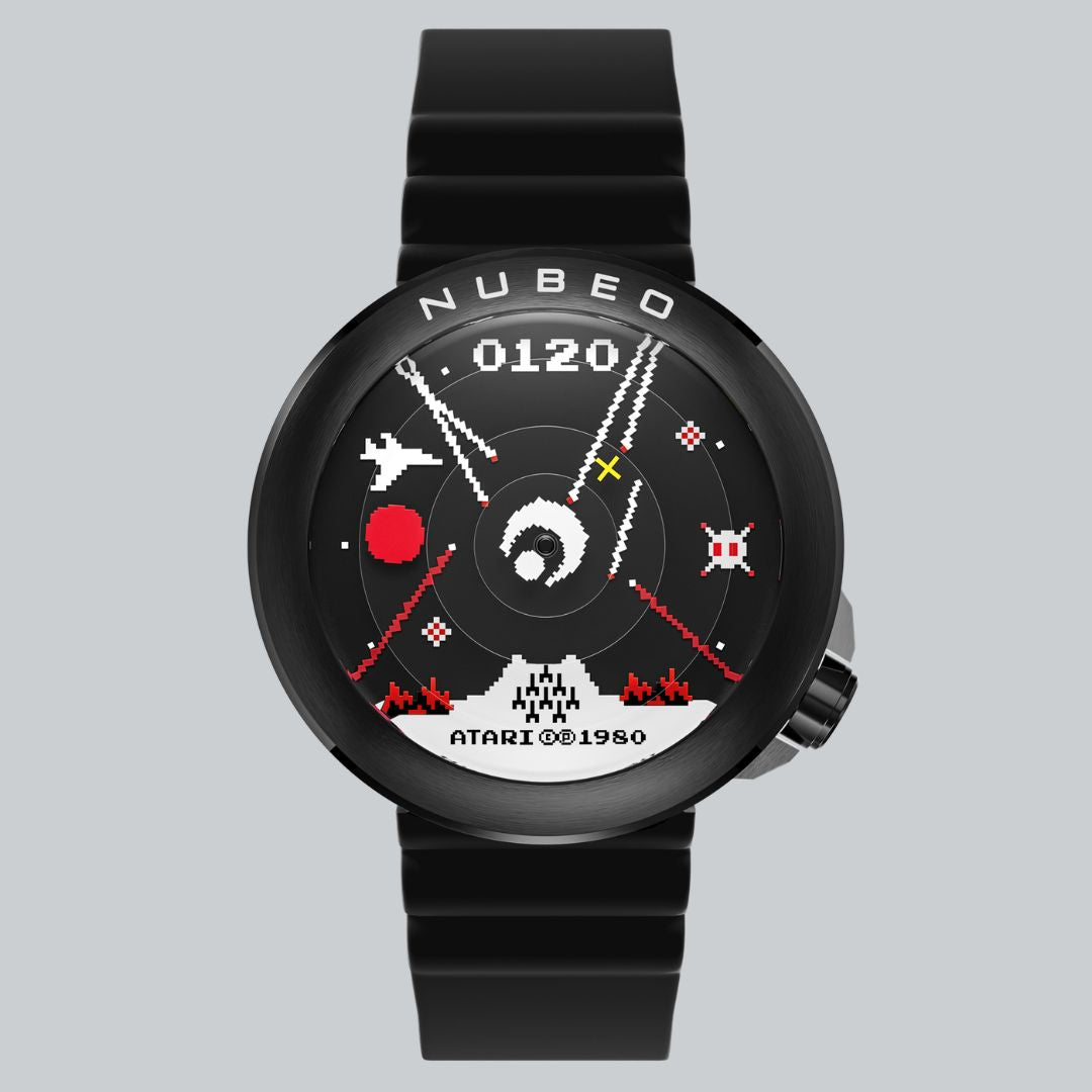 NUBEO x Atari Missile Command Ventana Automatic Watch Command Black