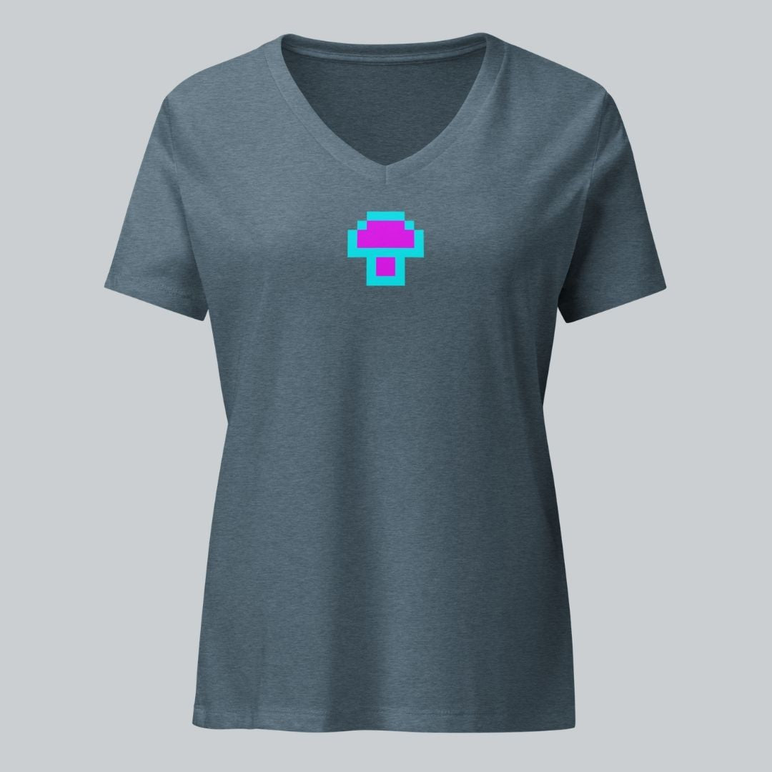 Centipede Mushroom Women's V-Neck Tee