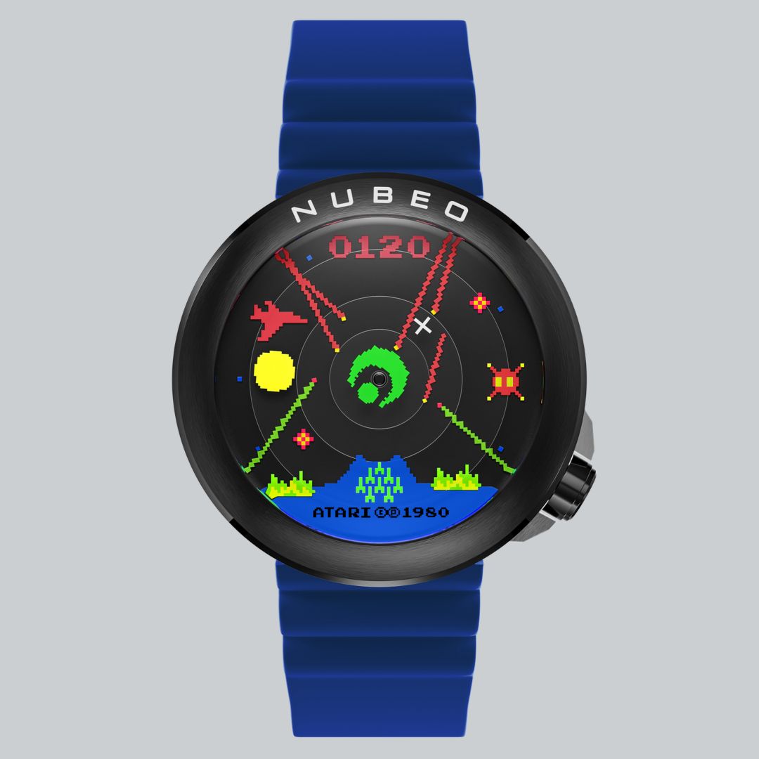 NUBEO x Atari Missile Command Ventana Automatic Watch Impact Blue