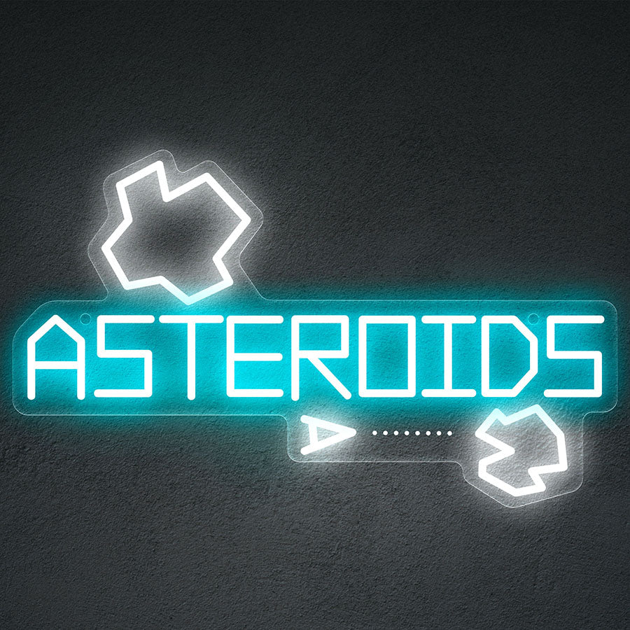 Asteroids Neon LED Sign (16' x 9')
