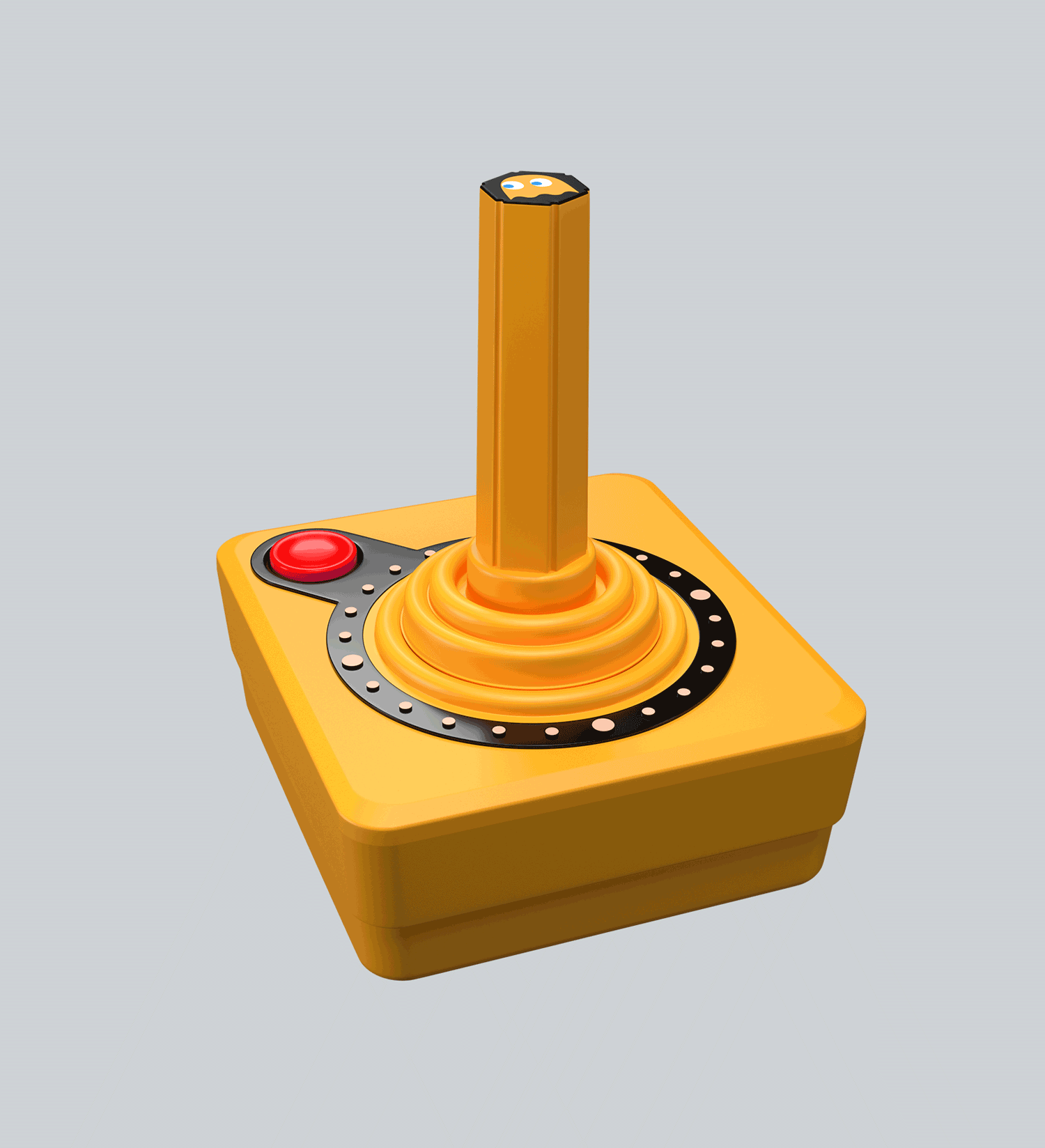 CX40+ Wireless Joystick: Ghost Edition - CLYDE (Orange)