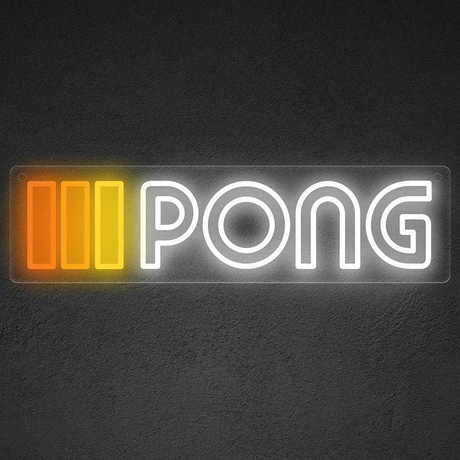 PONG Neon LED Sign (17' x 4')
